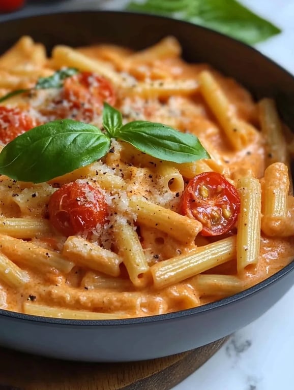 Tomato Pasta - creamy 20 minute dinner!