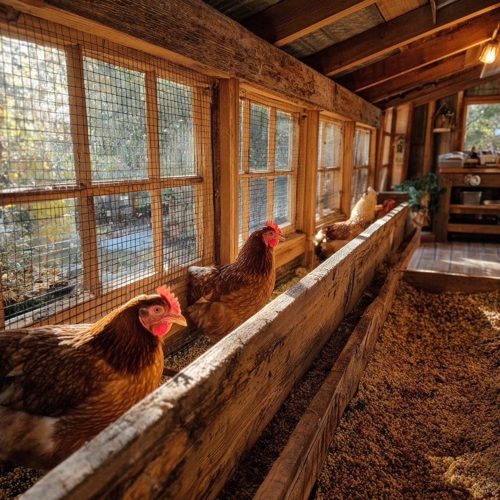 Chicken Run With Covered Walkway