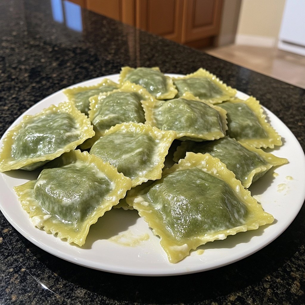 Romantic Spinach and Ricotta Ravioli