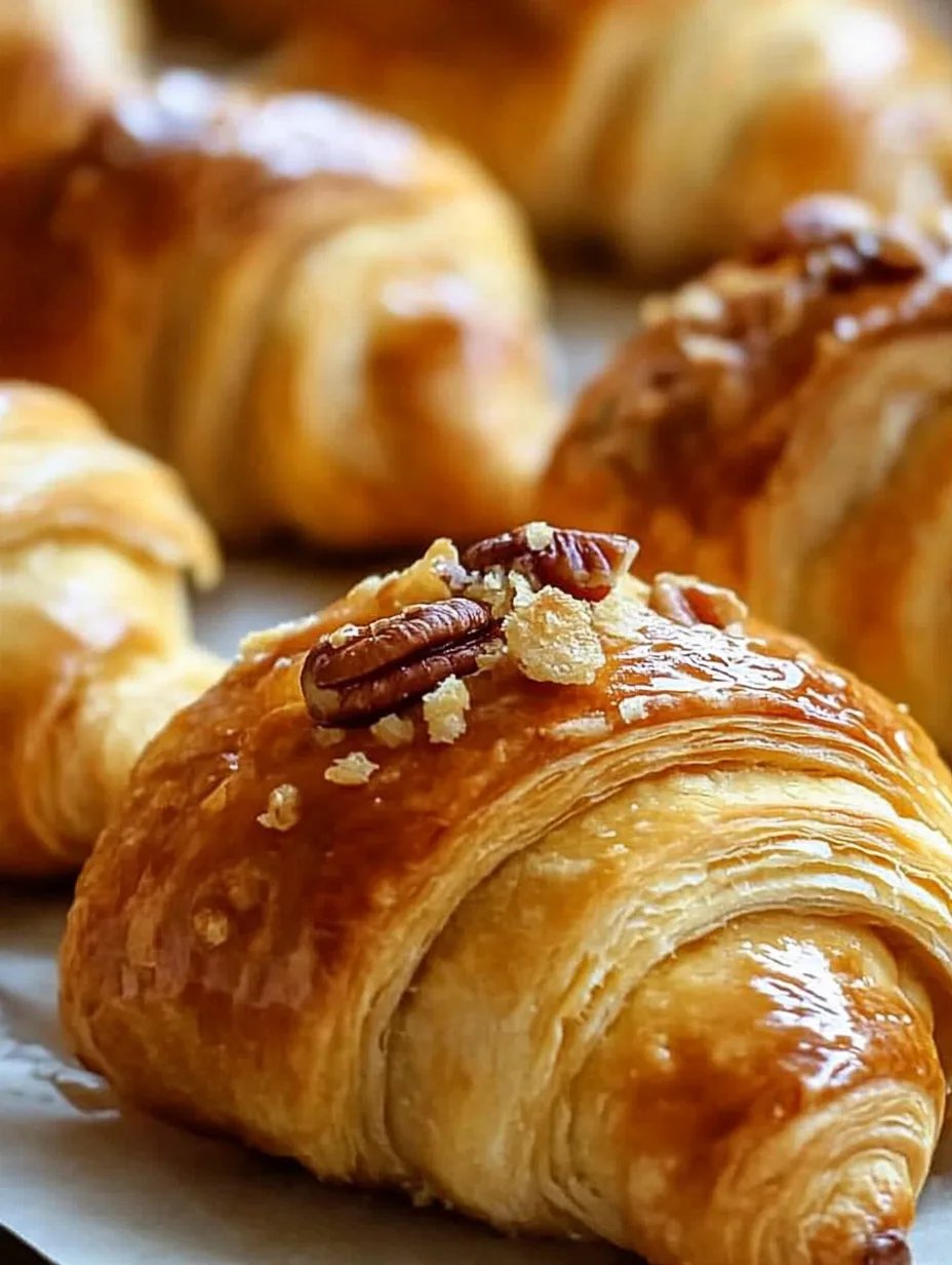 Buttery Crescent Rolls with Pecan Filling