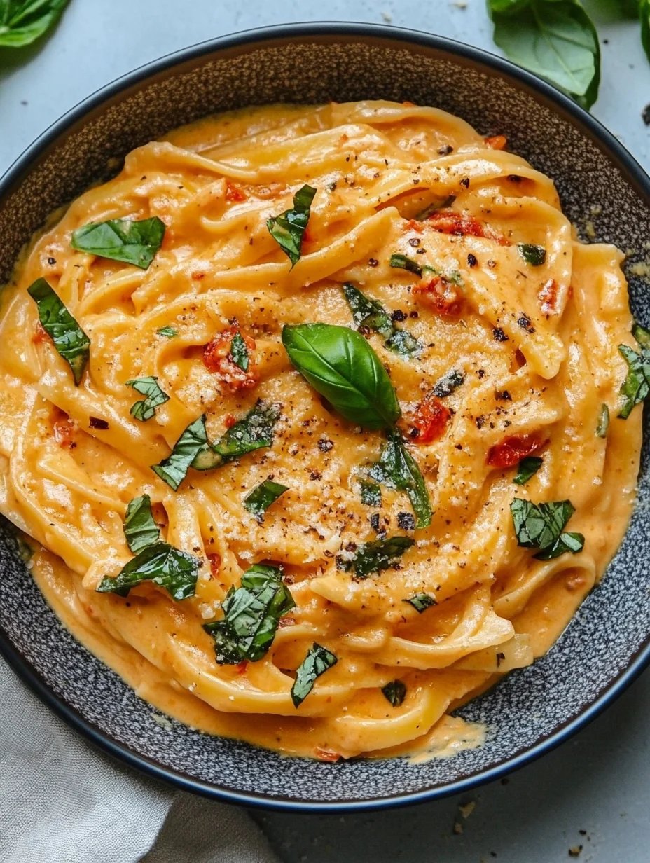Creamy Sun-Dried Tomato Vegan Pasta 🌱🍝