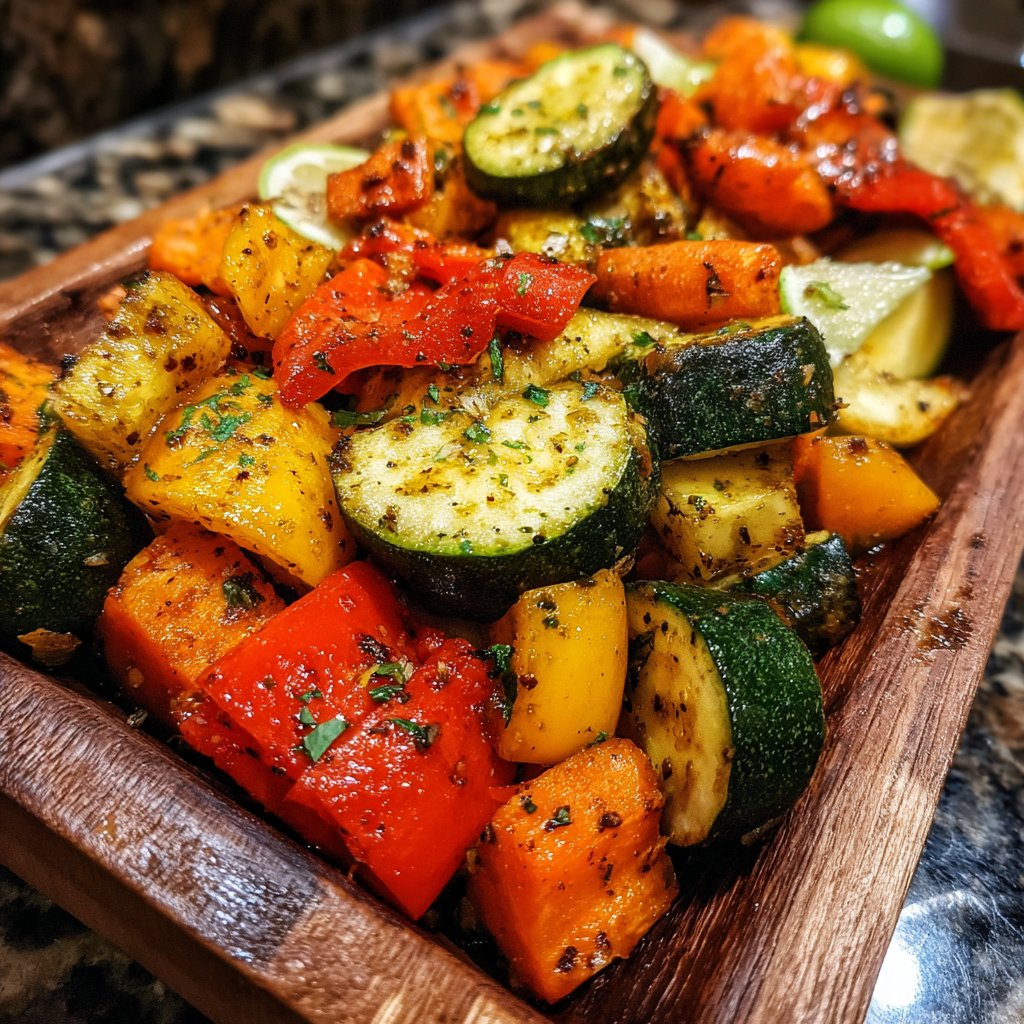Jamaican Lime Roasted Vegetables