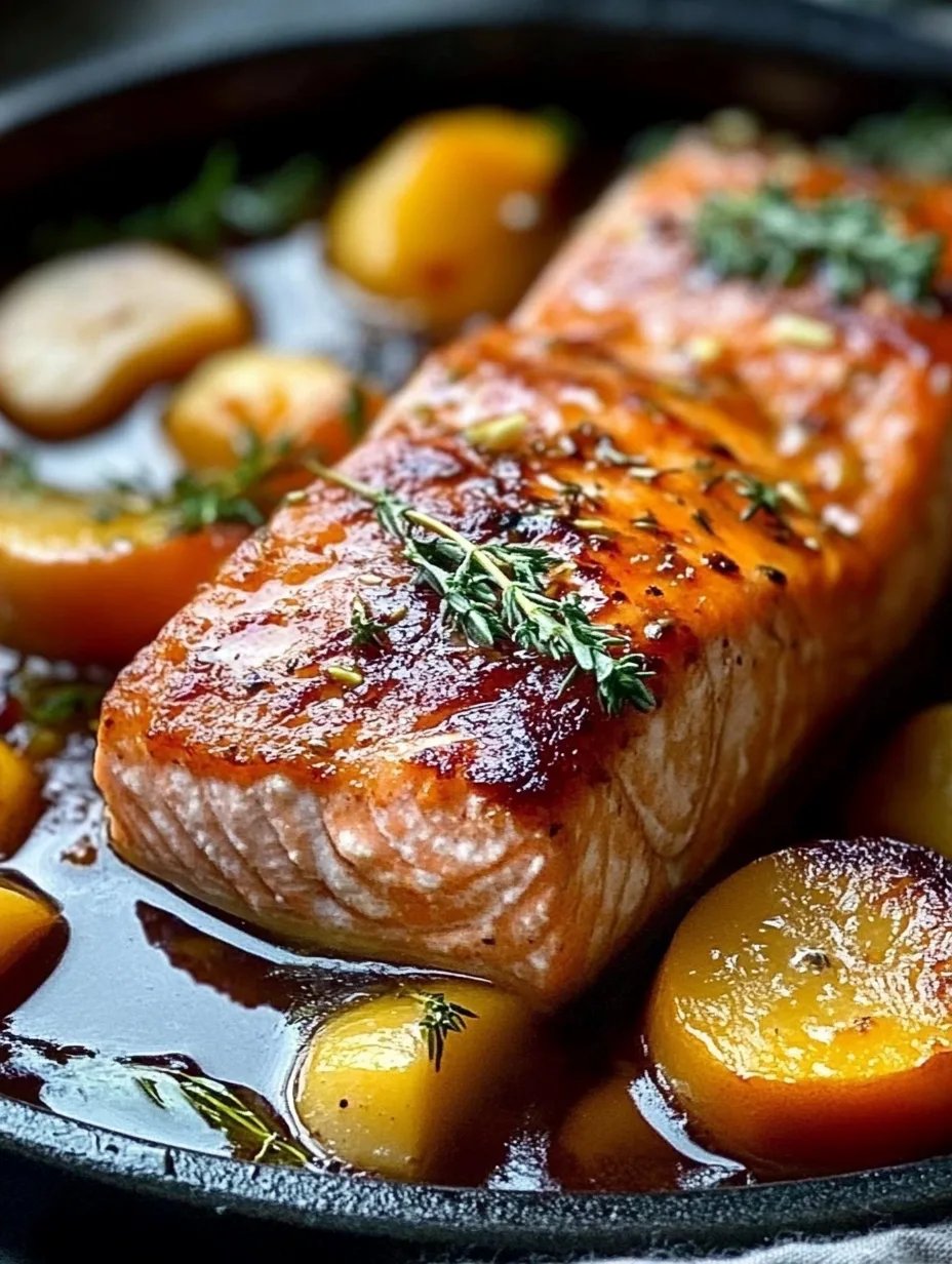 Bourbon Peach Salmon