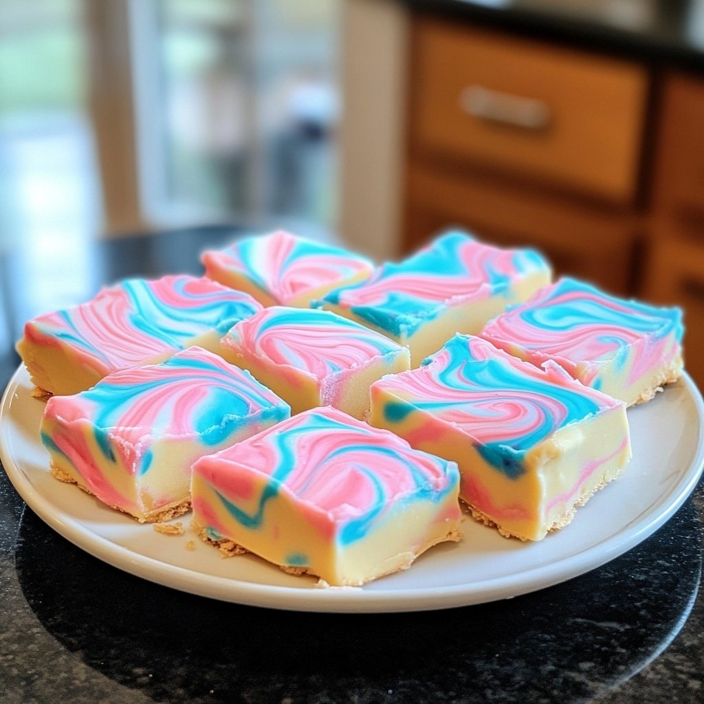 Fluffy Cotton Candy Fudge