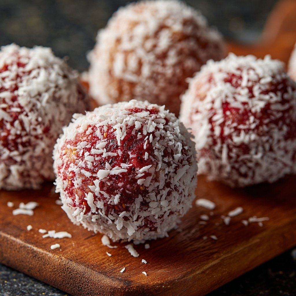 Strawberry Coconut Energy Balls