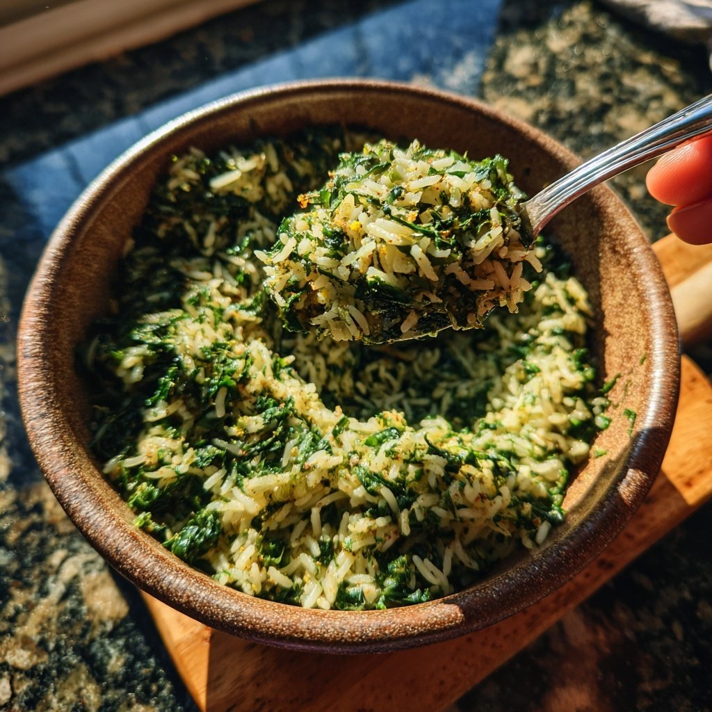 Mediterranean Spinach Rice