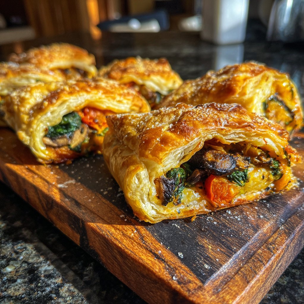 Super Bowl Savory Puff Pastry Veggie Bites