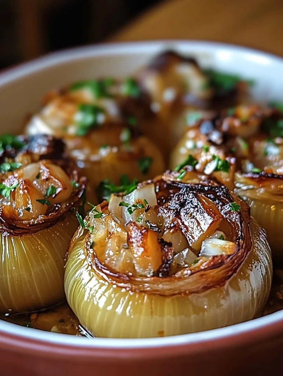 Greek Stuffed Onions