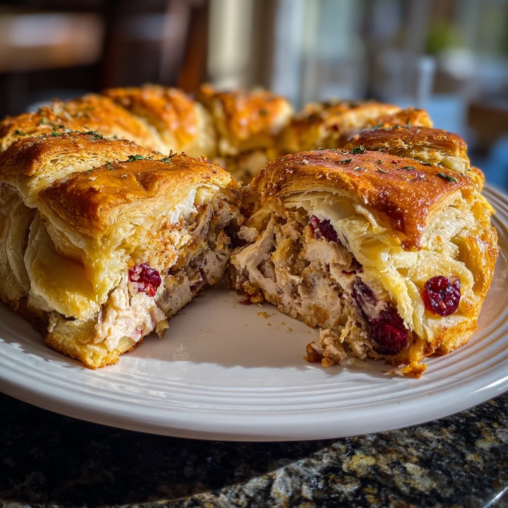 Looking for a Holiday Appetizer Recipe? Try This Turkey Cranberry Crescent Ring!