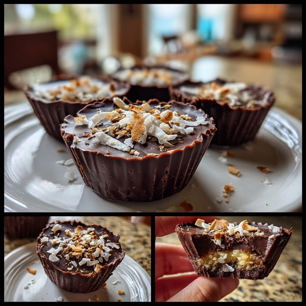 Valentines Treats Chocolate Coconut Cups