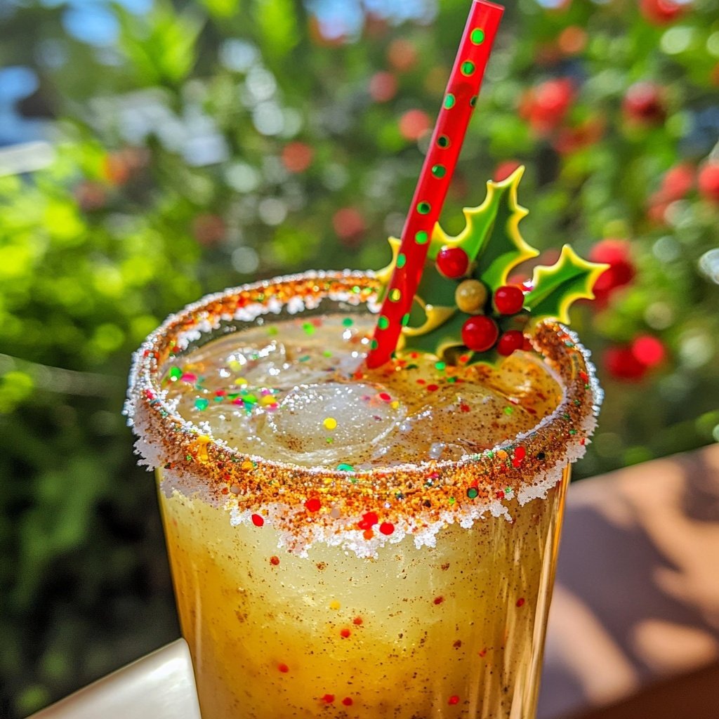 Spiced Christmas Margarita - A spiced cocktail for the holiday season