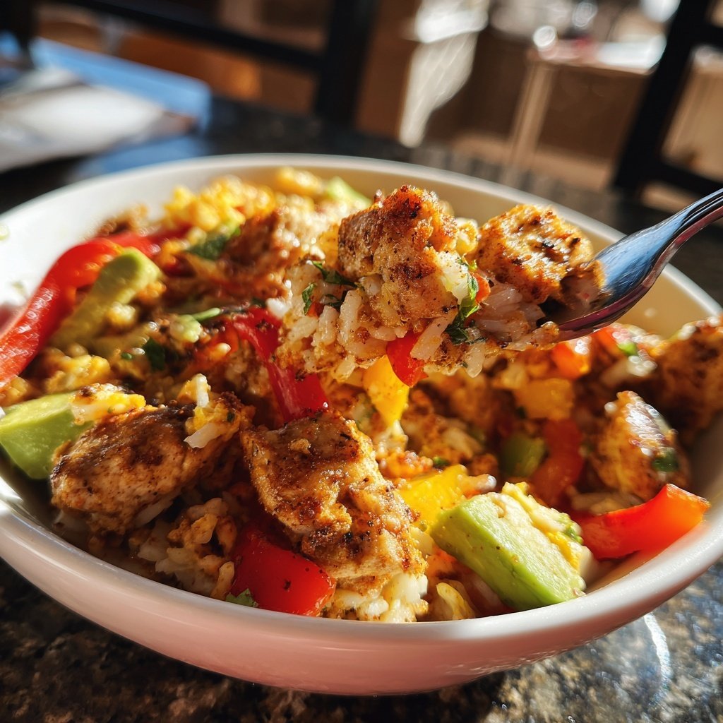 High Protein Turkey Rice Bowl